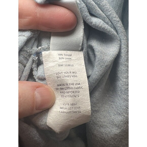 Show Me Your Mumu Lilian Off Shoulder Dress In Chambray Size Large - Picture 7 of 9